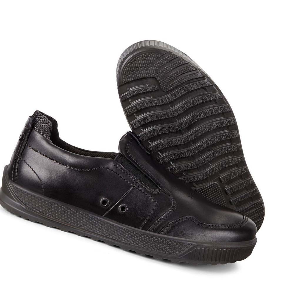 Ecco Byway Slip On Fritidssko Herre Svarte | NO 459CTV